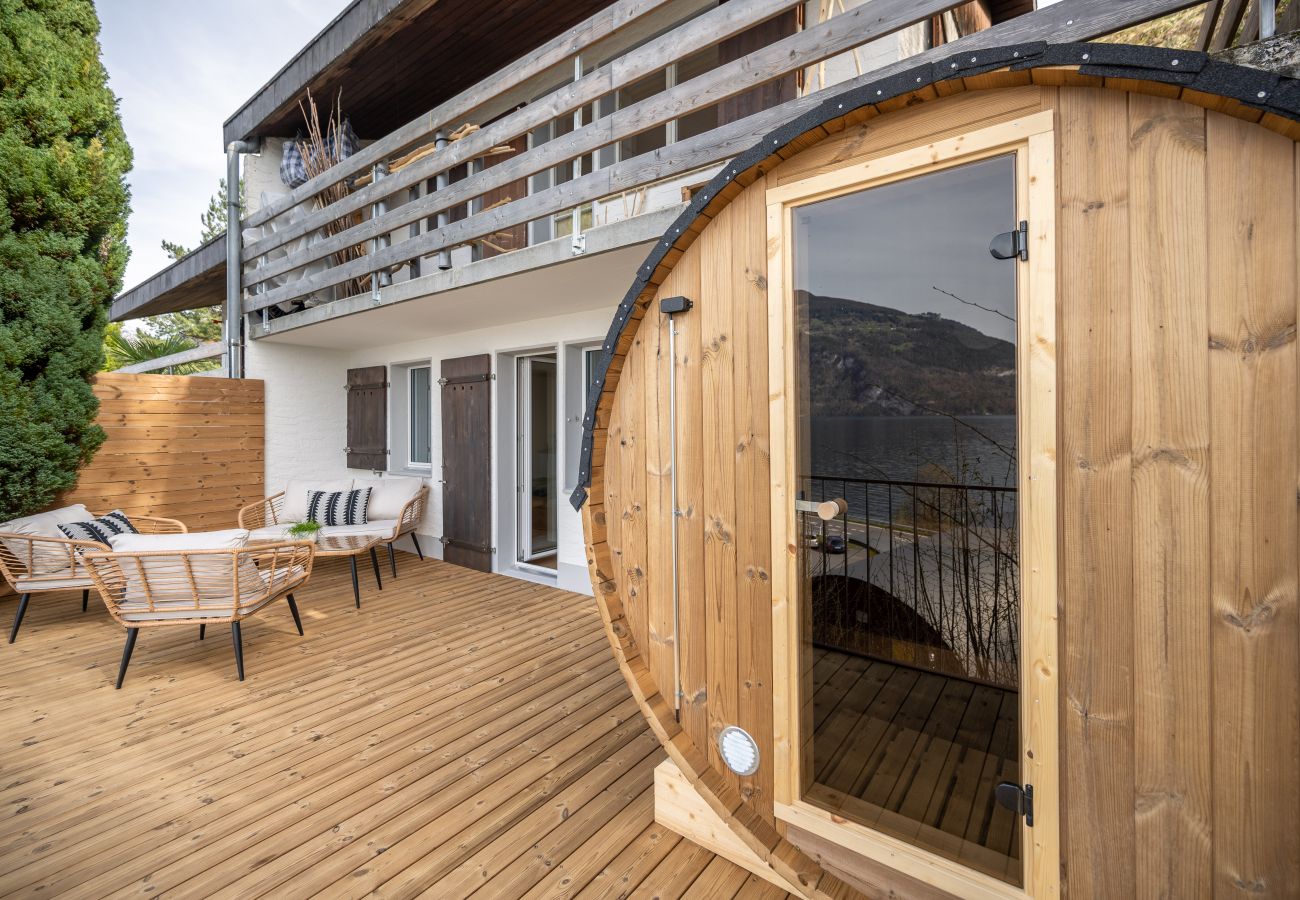 Ferienwohnung in Leissigen - Bijou Lake Side Sauna