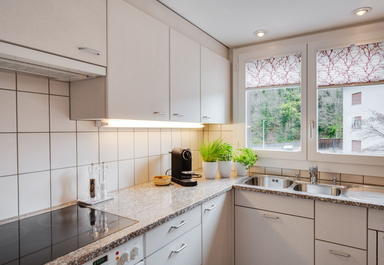 Ferienwohnung in Hünibach - Bijou Holzmätteli direkt am Thunersee mit Sauna